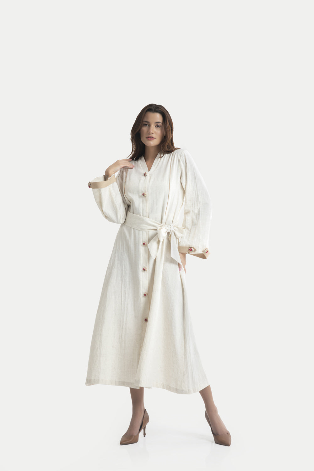 Amelia Rosette Buttoned Dress House of THL Live Your Feminity