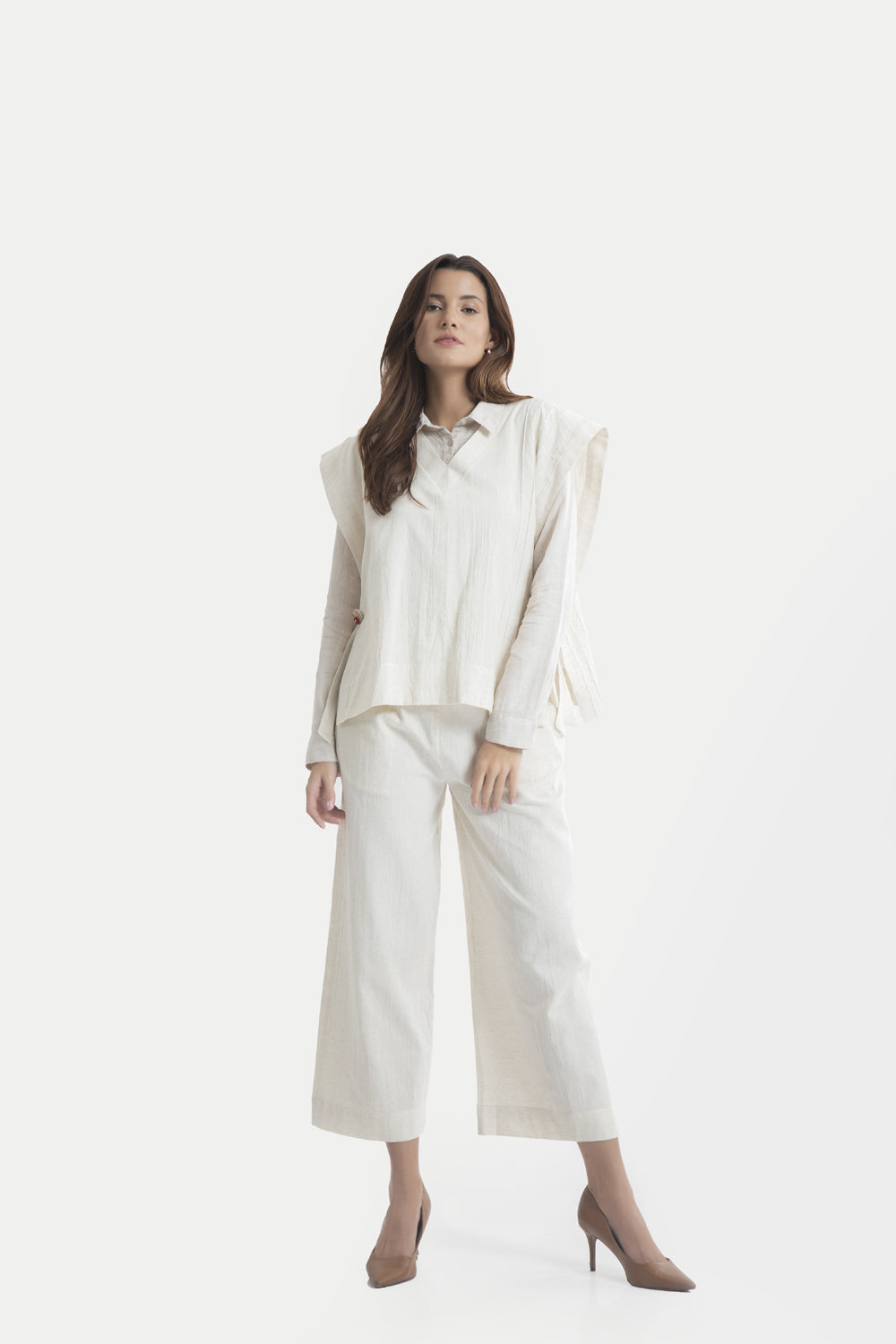 Michelle Sleeveless Shirt Co-ord
