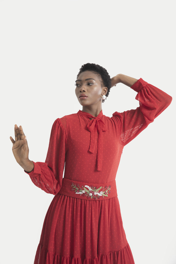 Rosalia Gathered Maxi Dress