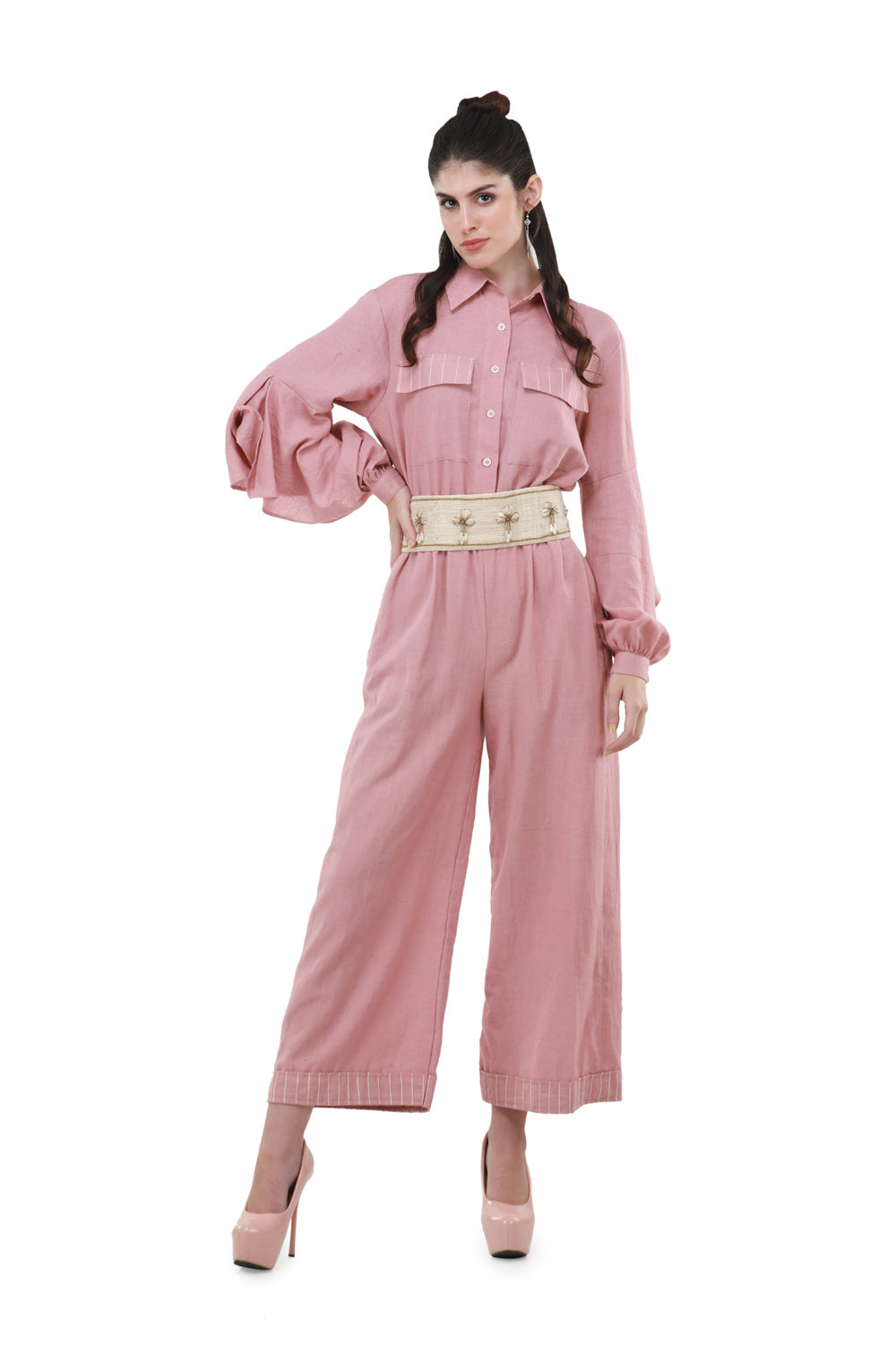 Ariel Jumpsuit with Boho Belt