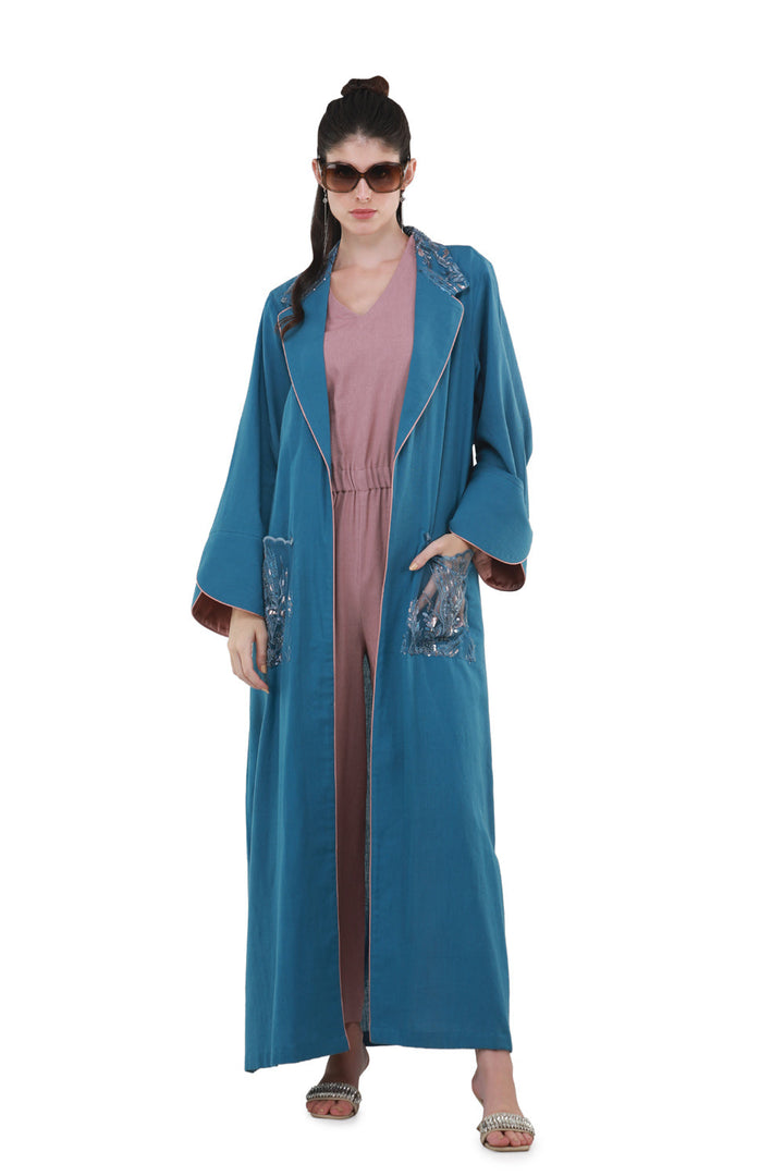 Cicely Overcoat Abaya with Jump Suit & Shyla