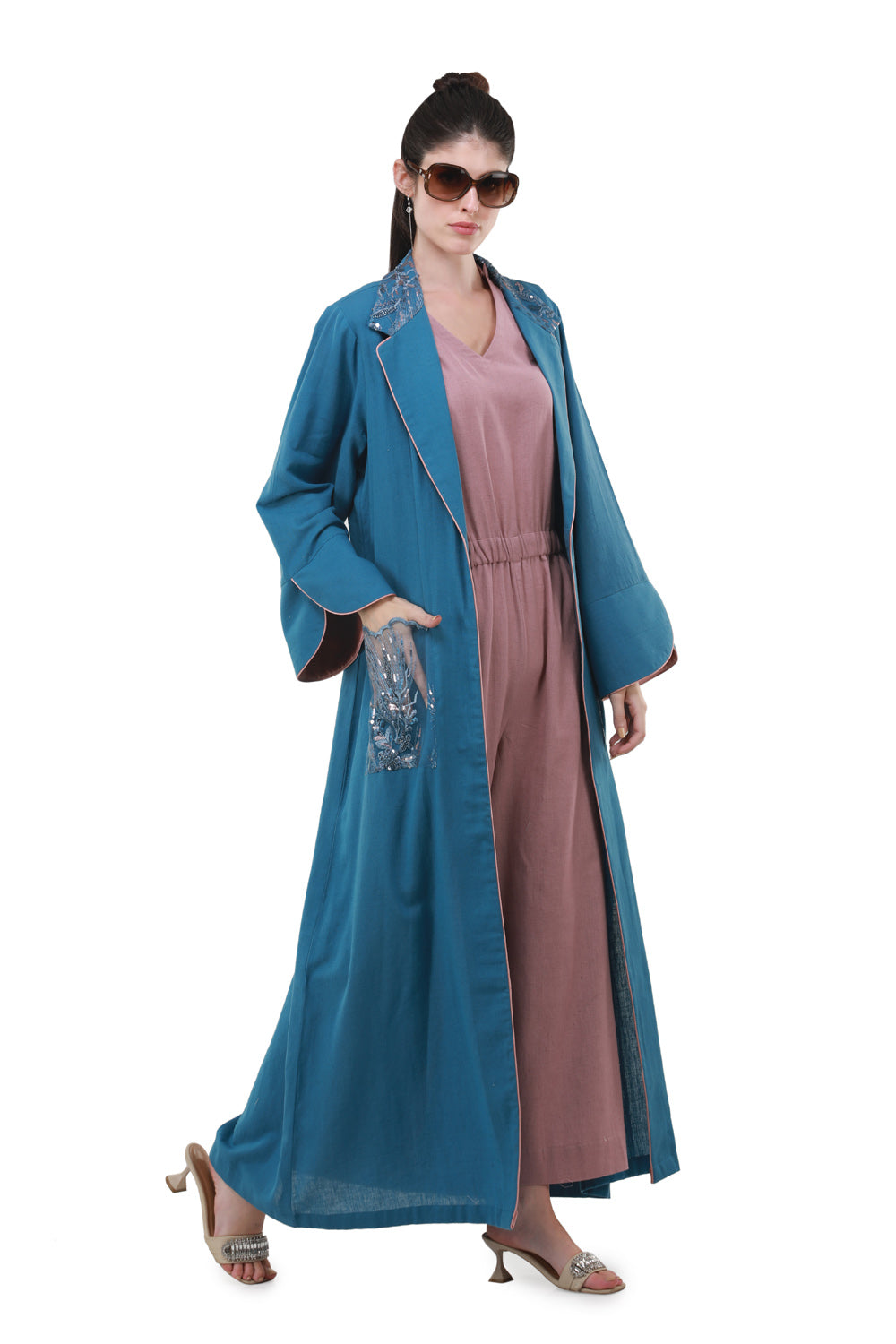 Cicely Overcoat Abaya with Jump Suit & Shyla