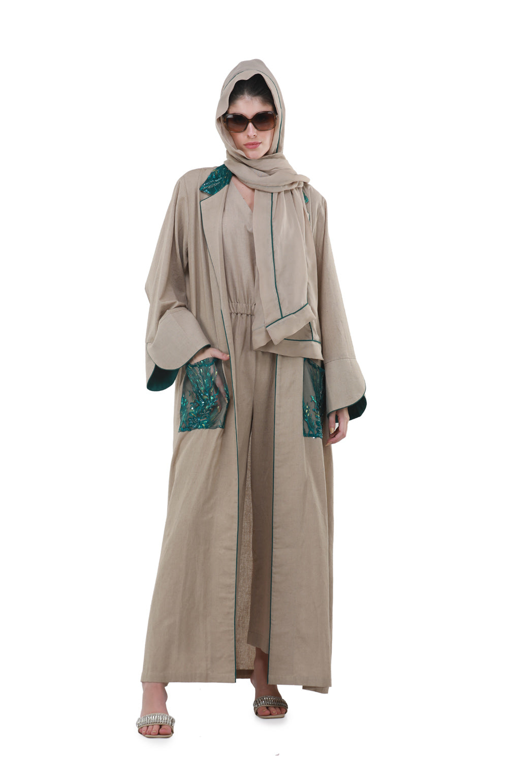 Cicely Overcoat Abaya with Jump Suit & Shyla