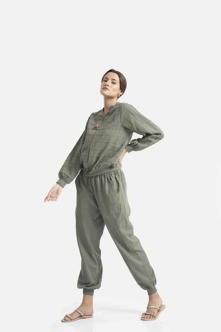 Sophie Zipper Blouse Jogger Co-ord