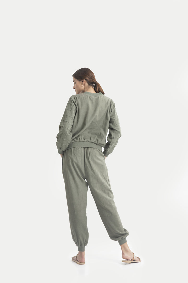 Sophie Zipper Blouse Jogger Co-ord