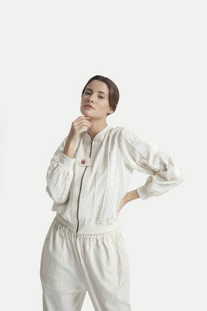 Sophie Zipper Blouse Jogger Co-ord