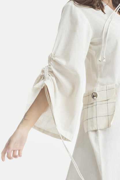 Sophie Drawstring Sleeve Tunic