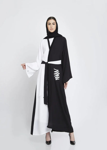 B&W Cacti Abaya House of THL - Live Your Feminity
