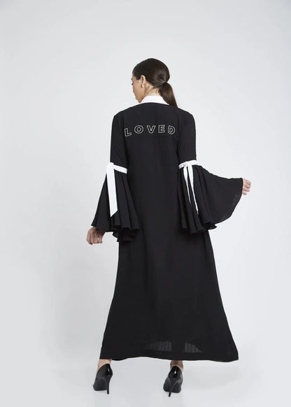B&W LOVED Abaya House of THL - Live Your Feminity