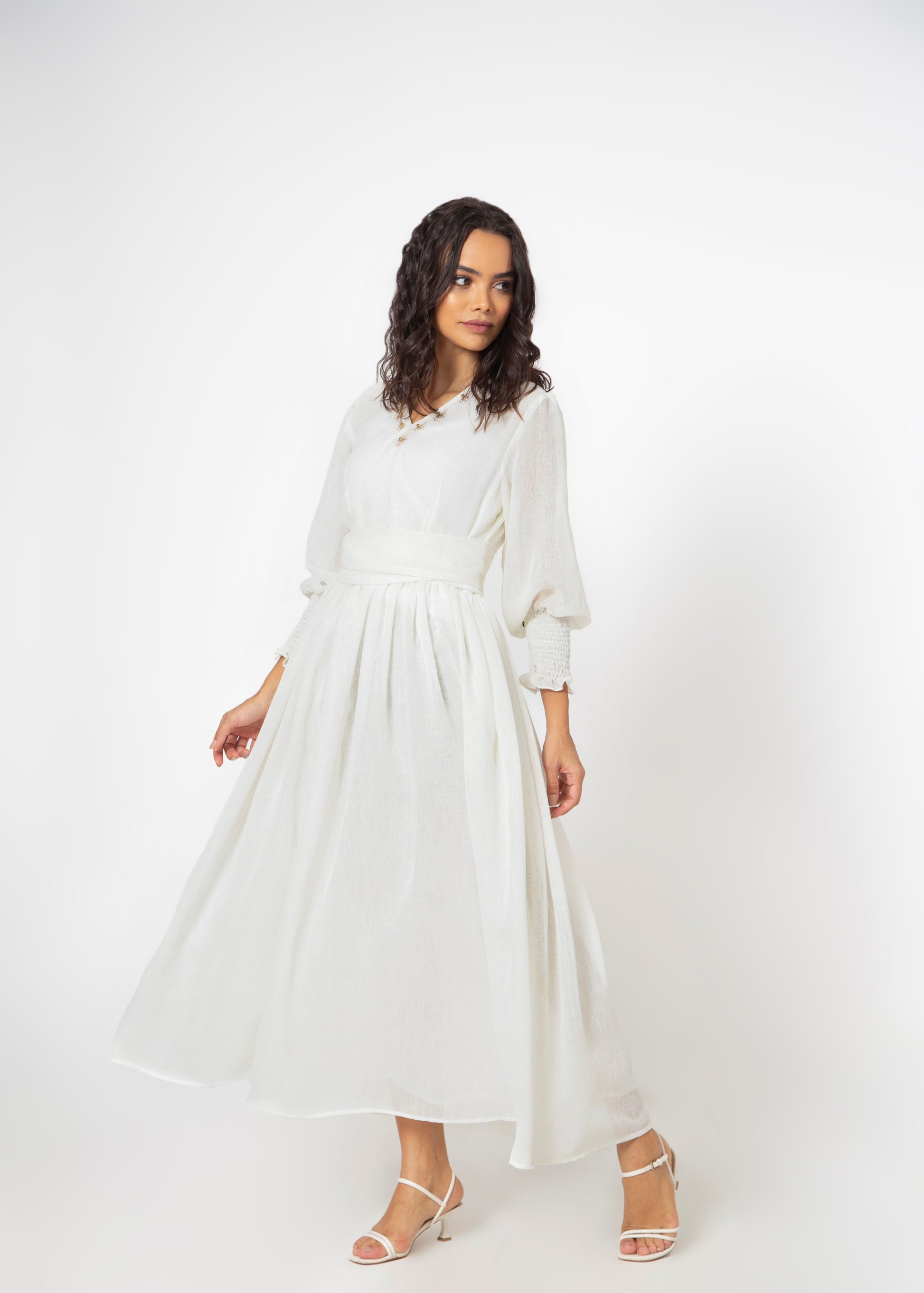 Celine V-neck Maxi Dress freeshipping - House of THL - Live Your Feminity