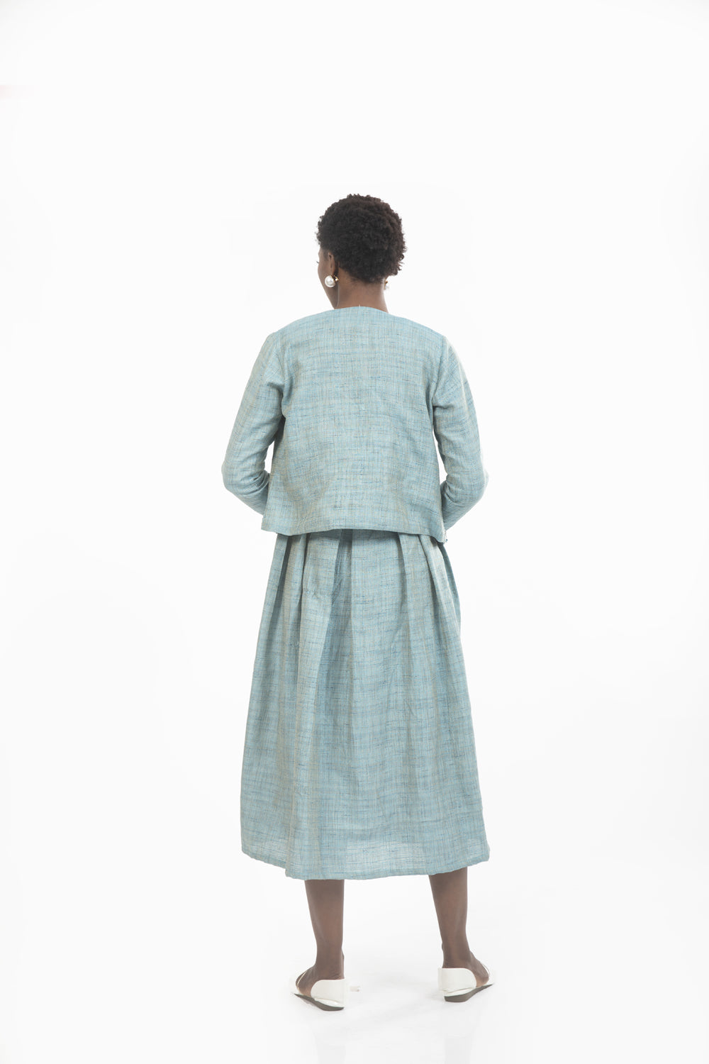 Elizabeth Front Open Jacket with Bouffant Dress