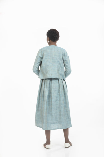 Elizabeth Front Open Jacket with Bouffant Dress