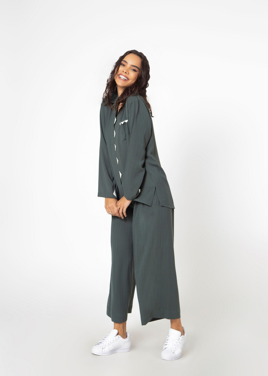 Janelle Shirt set Co-ord Set freeshipping - House of THL - Live Your Feminity