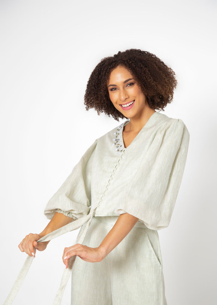 Jolie Balloon sleeves Co-ord