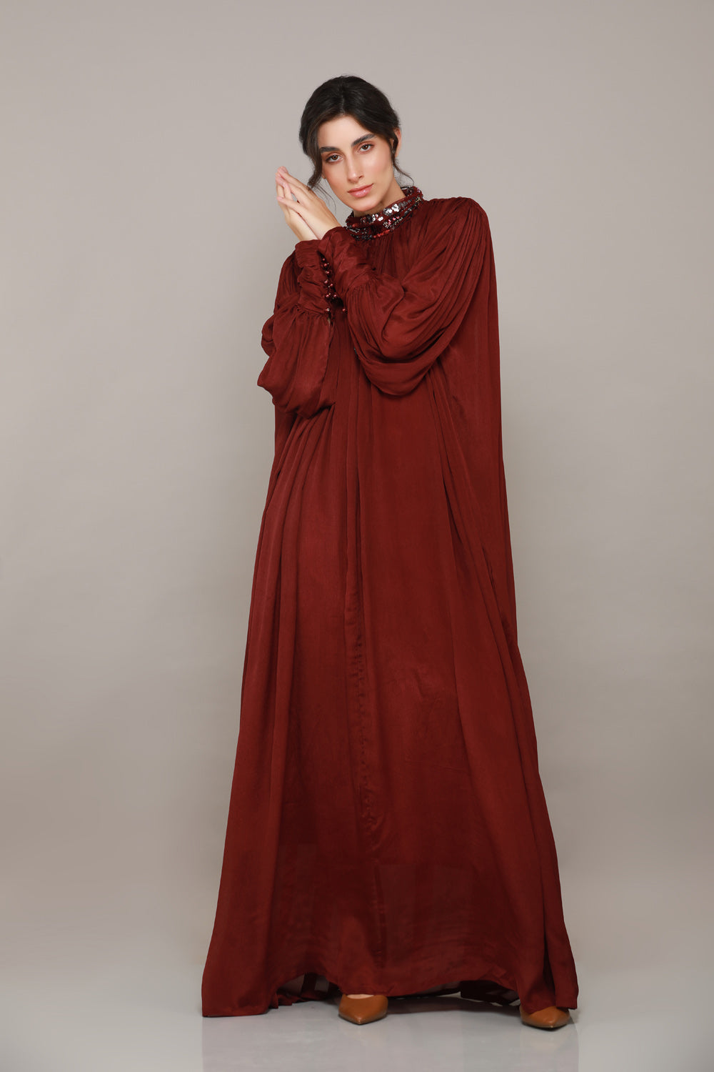 Tiffiny Gathered Dress with belt